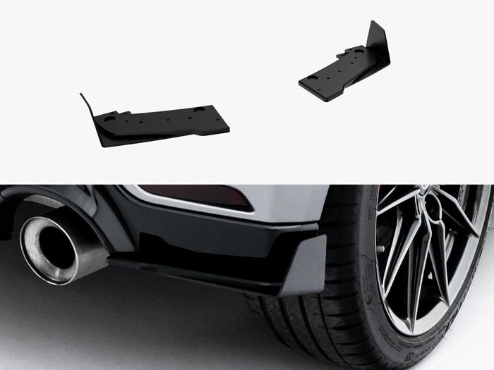 Maxton Design -Street PRO Rear Side Splitters + Flaps Toyota GR Yaris Mk4 Facelift