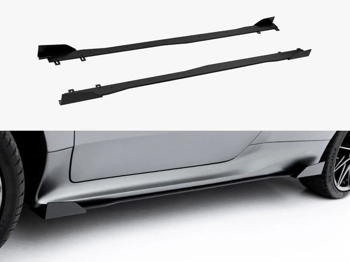 Maxton Design - Street PRO Side Skirt Diffusers + Flaps Toyota GR Yaris Mk4 Facelift