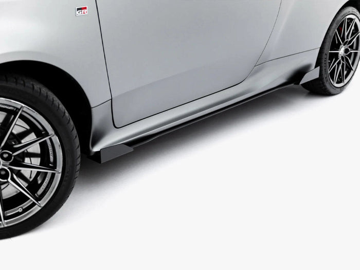 Maxton Design - Street PRO Side Skirt Diffusers + Flaps Toyota GR Yaris Mk4 Facelift