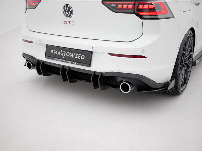 Maxton Design - Street PRO Rear Diffuser V.2 VW Golf 8 GTI