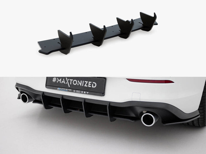 Maxton Design - Street PRO Rear Diffuser V.1 VW Golf 8 GTI