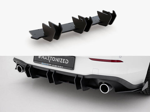 Maxton Design - Street PRO Rear Diffuser V.2 VW Golf 8 GTI
