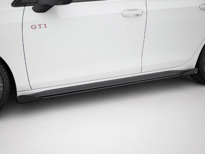 Maxton Design - STREET PRO SIDE SKIRTS DIFFUSERS + FLAPS VOLKSWAGEN GOLF GTI / GTE / GTI CLUBSPORT / R-LINE MK8
