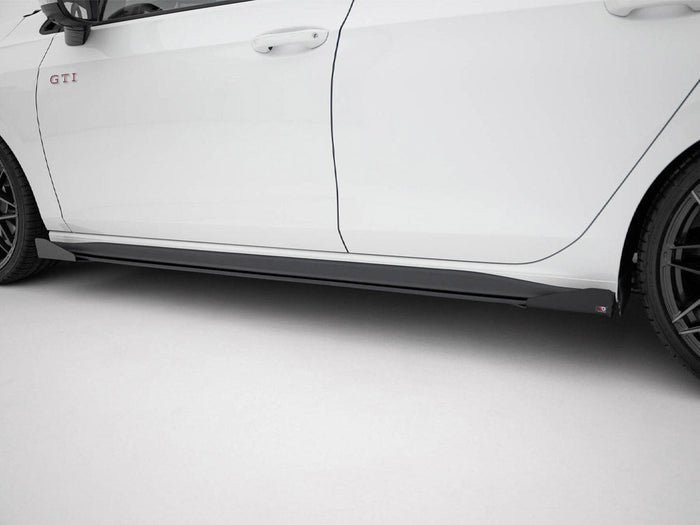 Maxton Design - STREET PRO SIDE SKIRTS DIFFUSERS + FLAPS VOLKSWAGEN GOLF GTI / GTE / GTI CLUBSPORT / R-LINE MK8