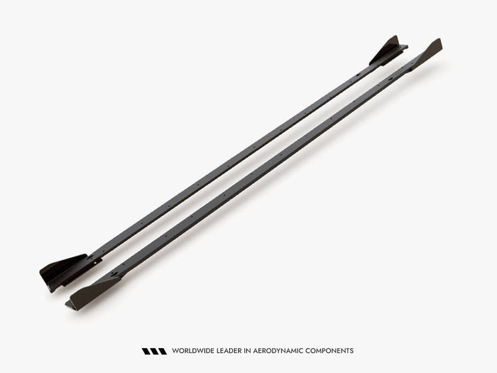 Maxton Design - STREET PRO SIDE SKIRTS DIFFUSERS + FLAPS VOLKSWAGEN GOLF GTI / GTE / GTI CLUBSPORT / R-LINE MK8