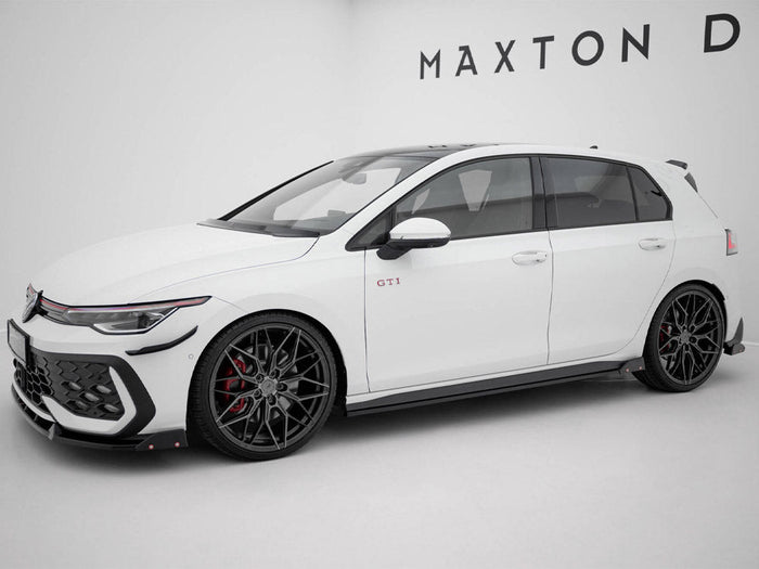 Maxton Design - SIDE SKIRTS DIFFUSERS V.2 + FLAPS VOLKSWAGEN GOLF GTI / GTE / GTI CLUBSPORT / R-LINE MK8