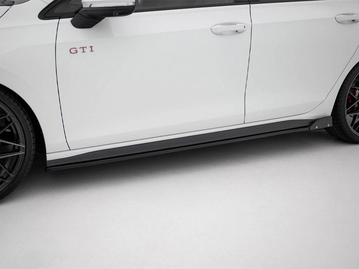 Maxton Design - SIDE SKIRTS DIFFUSERS V.2 + FLAPS VOLKSWAGEN GOLF GTI / GTE / GTI CLUBSPORT / R-LINE MK8