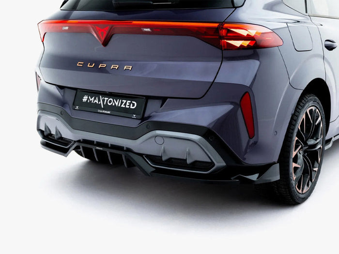 Maxton Design - Rear Splitter (Vertical Bars) V.3 Cupra Terramar Mk1 (Version with towbar)