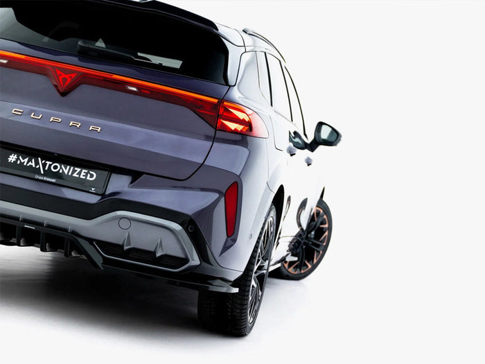 Maxton Design - Rear Splitter (Vertical Bars) V.4 Cupra Terramar Mk1 (Version with towbar)