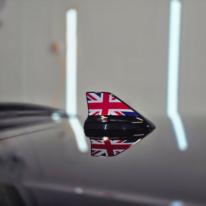 Shark Fin Aerial Flag Decal Sticker - Set of 2