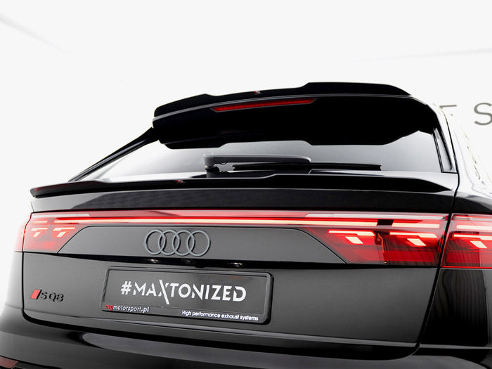 Maxton Design - Lower Spoiler CAP Audi Q8 S-Line / SQ8 Mk1 Facelift