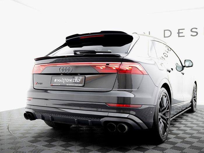 Maxton Design - Lower Spoiler CAP Audi Q8 S-Line / SQ8 Mk1 Facelift