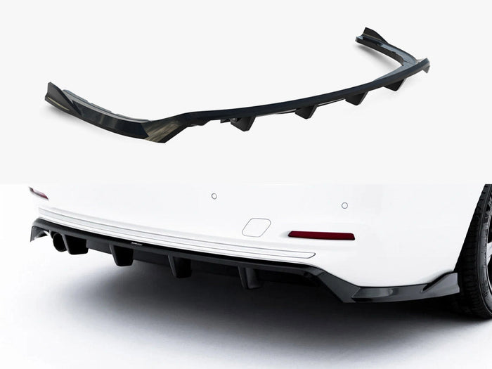 Maxton Design - Rear Splitter (Vertical Bars) BMW 3 Sportline Sedan / Touring F30 / F31