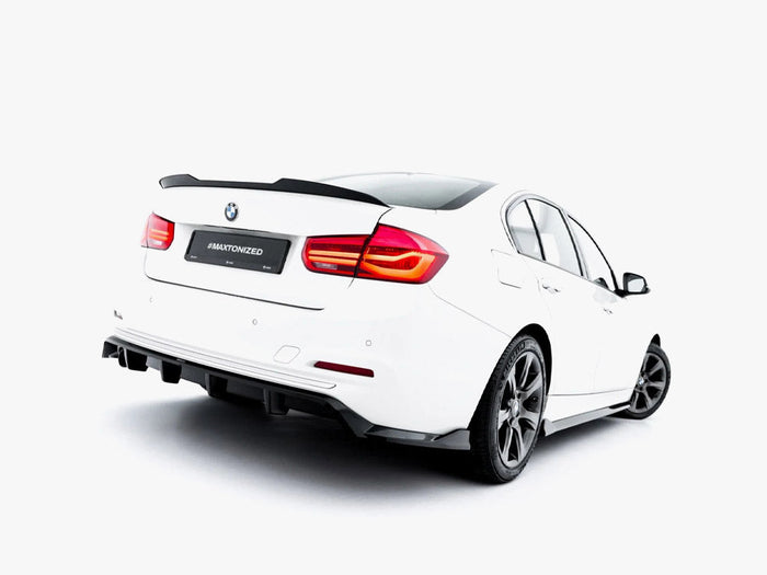 Maxton Design - Rear Splitter (Vertical Bars) BMW 3 Sportline Sedan / Touring F30 / F31
