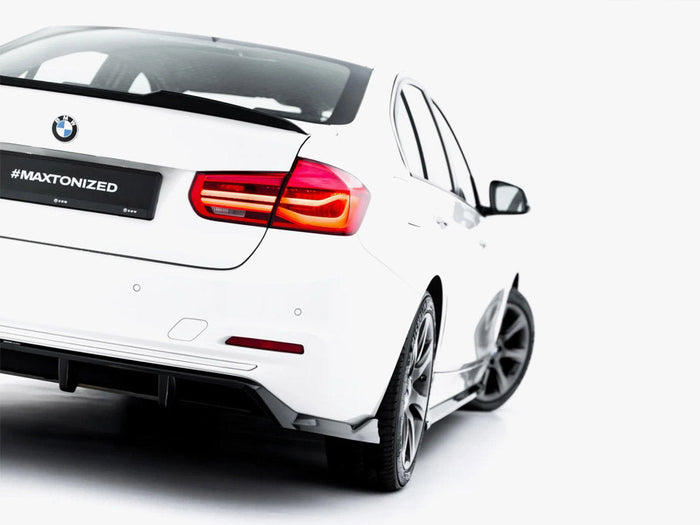 Maxton Design - Rear Splitter (Vertical Bars) BMW 3 Sportline Sedan / Touring F30 / F31