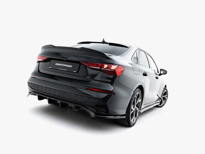 Maxton Design - Rear Splitter (Vertical Bars) Audi A3 Sedan 8Y Facelift