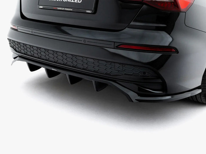 Maxton Design - Rear Splitter (Vertical Bars) Audi A3 Sedan 8Y Facelift