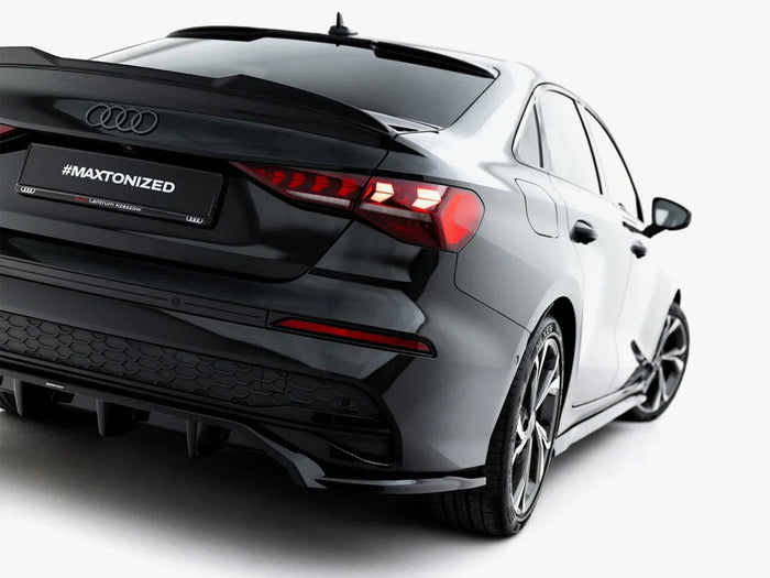 Maxton Design - Rear Splitter (Vertical Bars) Audi A3 Sedan 8Y Facelift