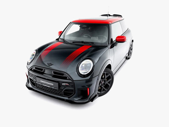 Maxton Design - Street PRO Front Splitter + Flaps compatible with MINI Cooper John Cooper Works F66
