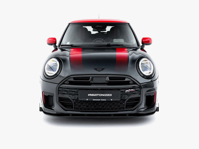 Maxton Design - Street PRO Front Splitter + Flaps compatible with MINI Cooper John Cooper Works F66