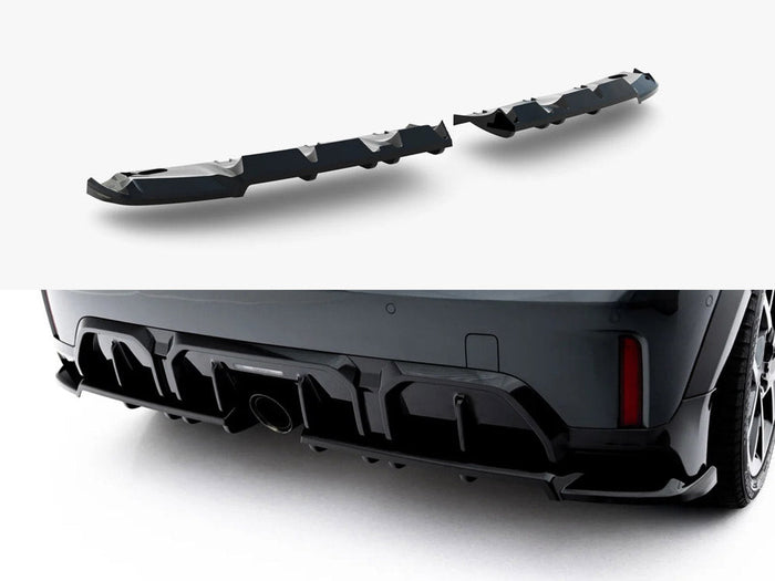 Maxton Design - Rear Splitter (With Vertical Bars) compatible with MINI Cooper John Cooper Works F66