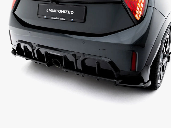 Maxton Design - Rear Splitter (With Vertical Bars) compatible with MINI Cooper John Cooper Works F66