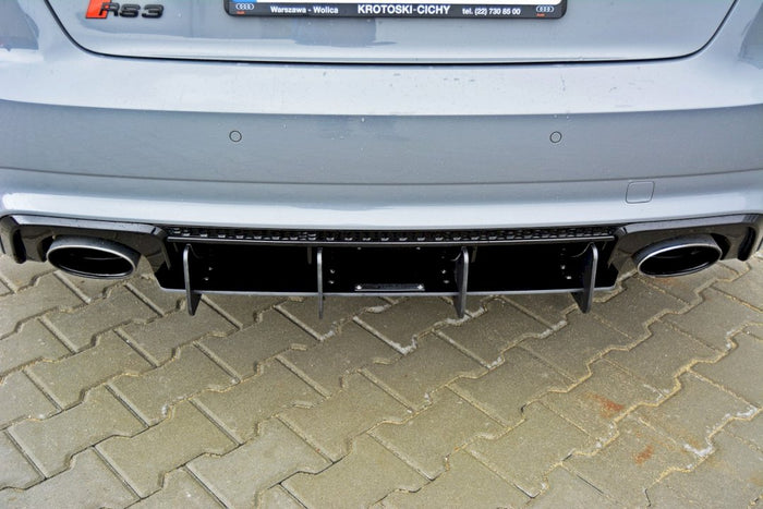 Maxton Design - REAR DIFFUSER AUDI RS3 8VA SPORTBACK PRE-FACELIFT (2015-2016)
