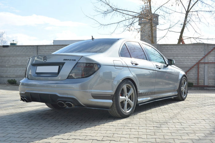Maxton Design - REAR SIDE SPLITTERS MERCEDES C W204 AMG-LINE (FACELIFT) 2010-2015