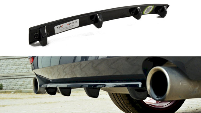 Maxton Design - CENTRAL REAR SPLITTER (VERTICAL BARS) BMW 4 F32 M-SPORT (2013-2016)