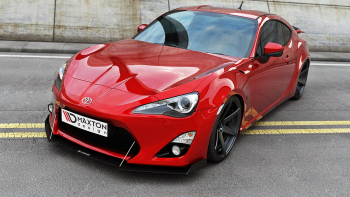 Maxton Design - FRONT RACING SPLITTER TOYOTA GT86 (WITH WINGS) (2012-2016)