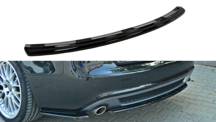 Maxton Design - CENTRAL REAR SPLITTER AUDI A5 S-LINE 8T COUPE / SPORTBACK (WITHOUT A VERTICAL BAR)