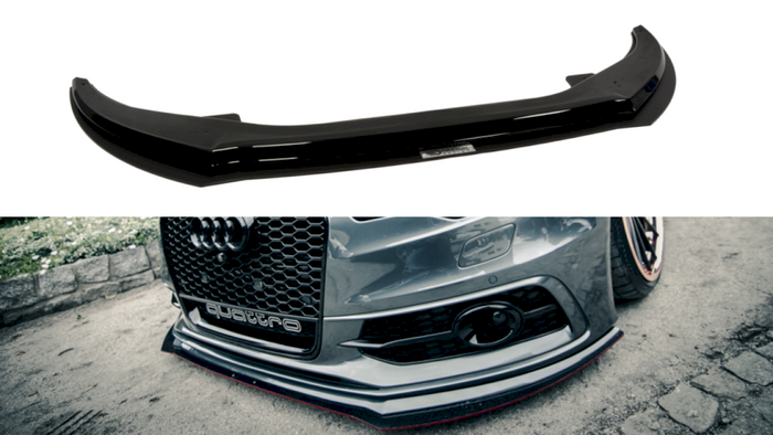 Maxton Design - FRONT RACING SPLITTER AUDI A6 C7 S-LINE (2 SPLITTERS = 1 SET) (2011-2014)