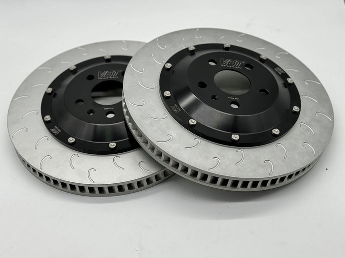 Vagbremtechnic Hooked 370x34mm Front Brake Discs - Audi TTRS