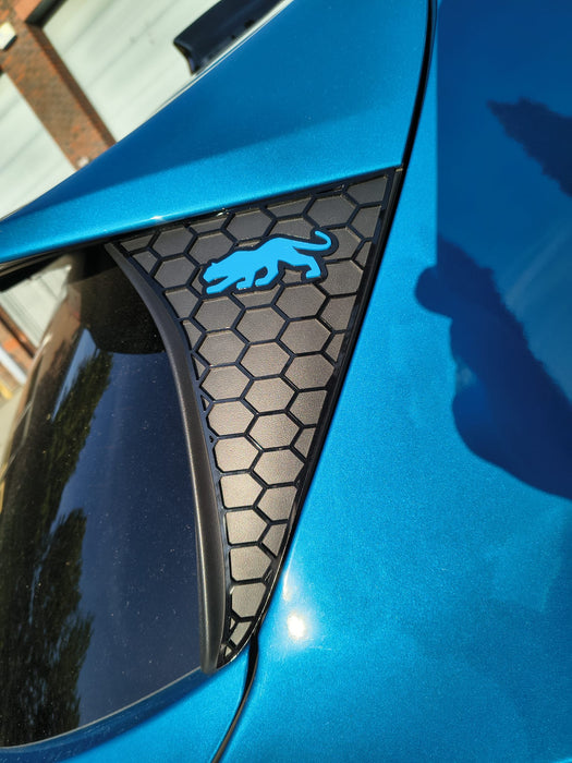 Ford Puma MK2 (ST & ST Line) Rear Window Side Cover (Hex Design)