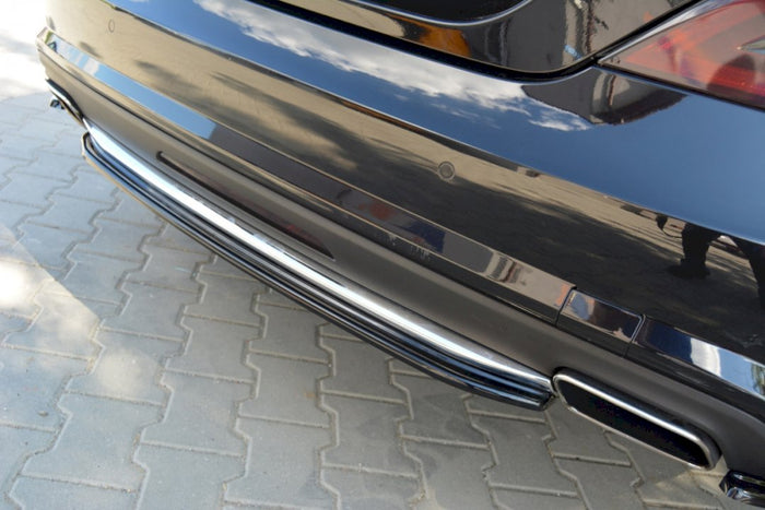 Maxton Design - CENTRAL REAR SPLITTER MERCEDES CLS C218 AMG-LINE (WITHOUT A VERTICAL BAR) (2011-2014)