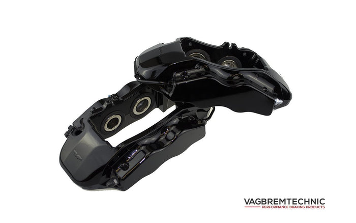 Vagbremtechnic Front Brake Kit - 4 Piston Brembo Caliper - 362x32mm 2 Piece Discs - Transporter T5/T6