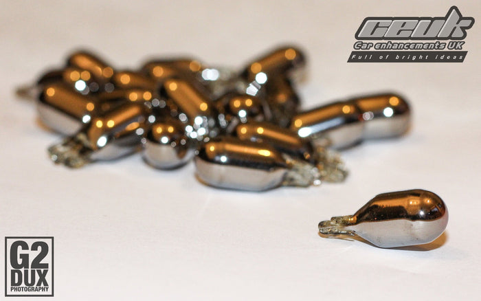 ChromoLite 501a Side Repeater Bulbs | Chrome Finish, Amber Flash | CEUK (T10 | W5W)