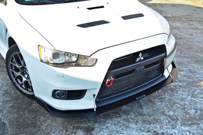 Maxton Design - FRONT RACING SPLITTER V.1 MITSUBISHI LANCER EVO X (2007-2015)