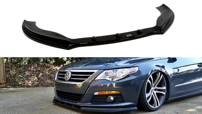 Maxton Design - FRONT SPLITTER VW PASSAT CC PREFACE MODEL, STANDARD BUMPER