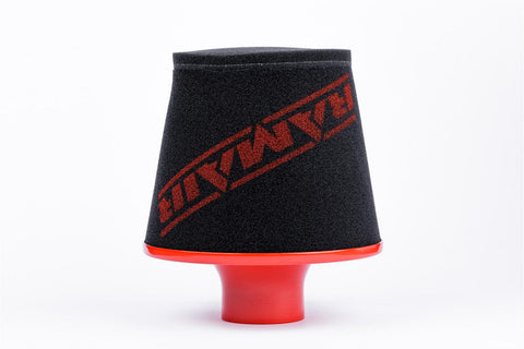 **CLEARANCE ** RamAir Universal Foam Cone Filter With RED Metal Base - 90MM Inlet Size (NO RETURN)