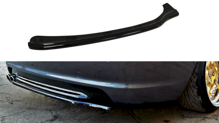 Maxton Design - CENTRAL REAR SPLITTER BMW 3 E46 MPACK COUPE (WITHOUT VERTICAL BARS)