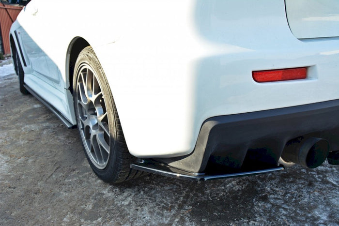 Maxton Design - REAR SIDE SPLITTERS MITSUBISHI LANCER EVO X (2007-2015)