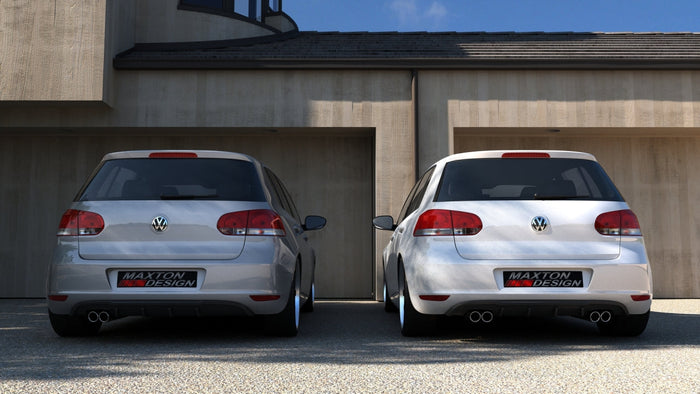 Maxton Design - REAR VALANCE VW GOLF VI WITH 2 EXHAUST HOLE