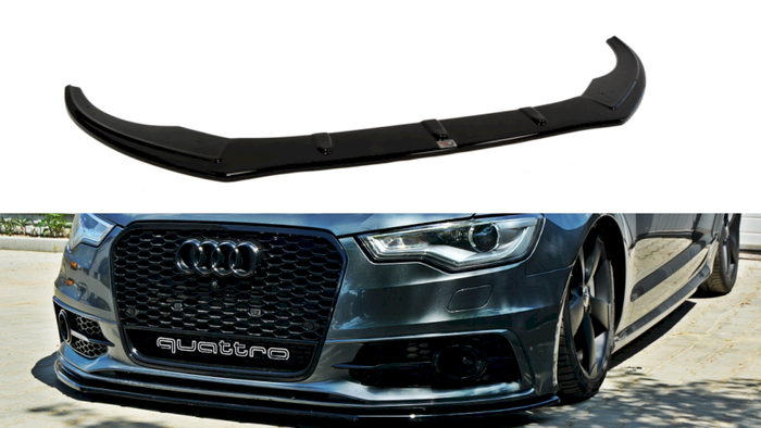 Maxton Design - FRONT SPLITTER V.1 AUDI S6 / A6 C7 S-LINE (2011-2014)
