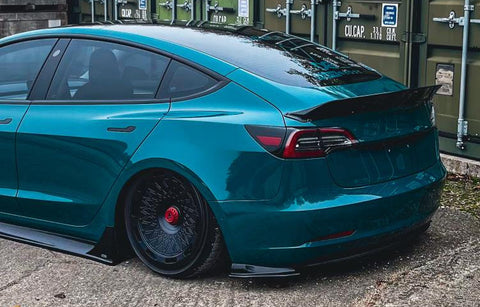 Triple R Composites - Tesla Model 3 - Rear Bumper Extension Spats