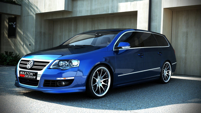 Maxton Design - FRONT BUMPER SPOILER VW PASSAT B6 ( R-LINE LOOK )