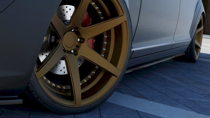 Maxton Design - SIDE SKIRTS DIFFUSERS MERCEDES S-CLASS W221 LONG