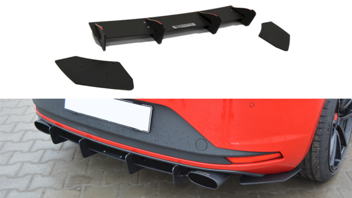 Maxton Design - SEAT LEON III CUPRA REAR DIFFUSER & REAR SIDE SPLITTERS