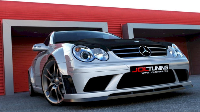 Maxton Design - FRONT SPLITTER MERCEDES CLK W209 (FOR ME-CLK-209-BLACK-F1 BUMPER)