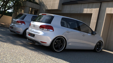 Maxton Design - REAR VALANCE VW GOLF VI WITH 2 EXHAUST HOLE